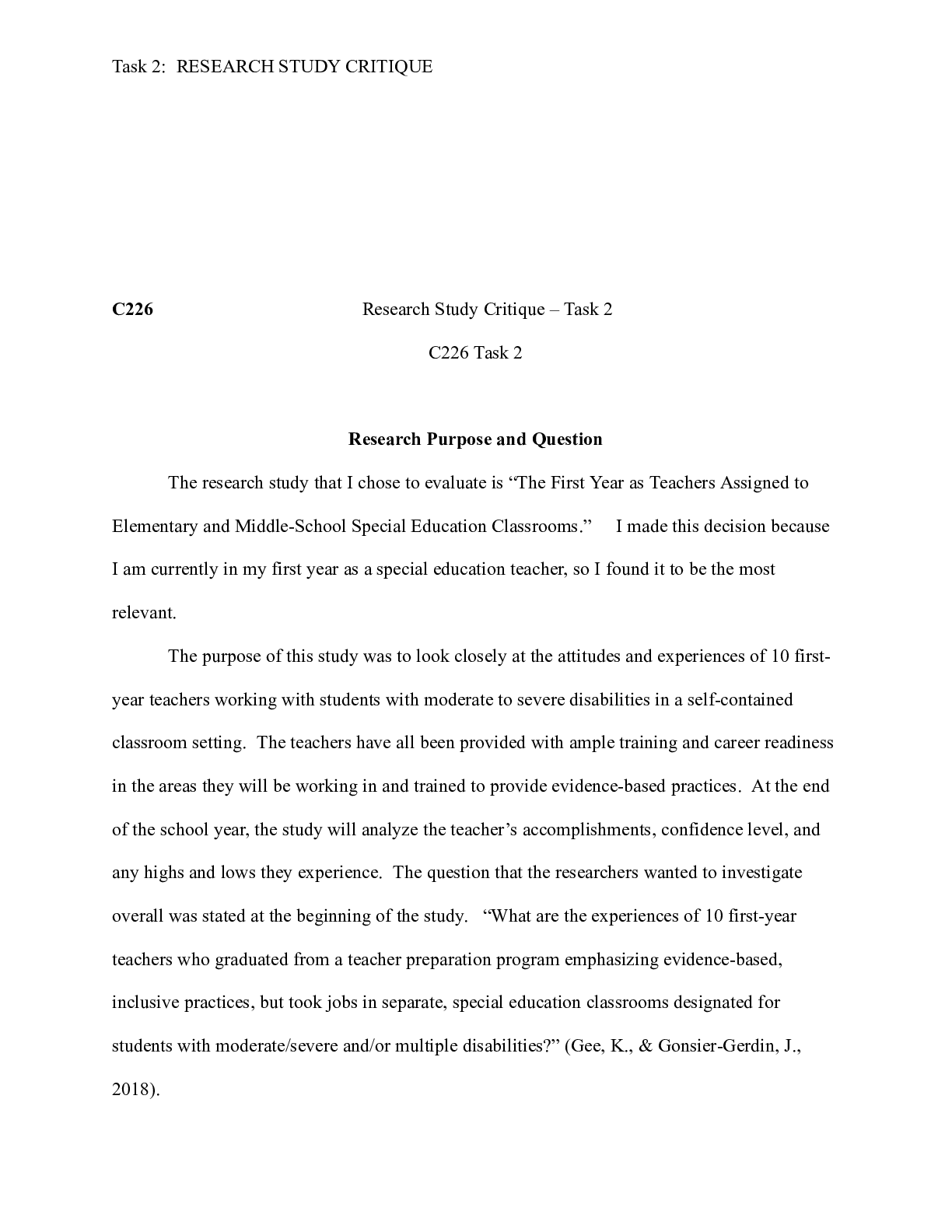 Preview image of c226_Task_2.docx  C226                                           Research Study Critique “ document